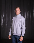 Half zip Grå med hvit logo